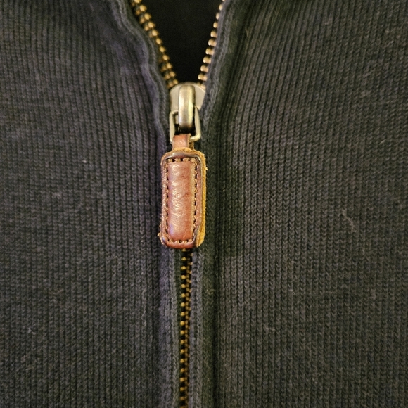 POLO Ralph Lauren Full Zip Knit Jacket Sweatshirt Thermal Pony Classic Men's L - Picture 3 of 6